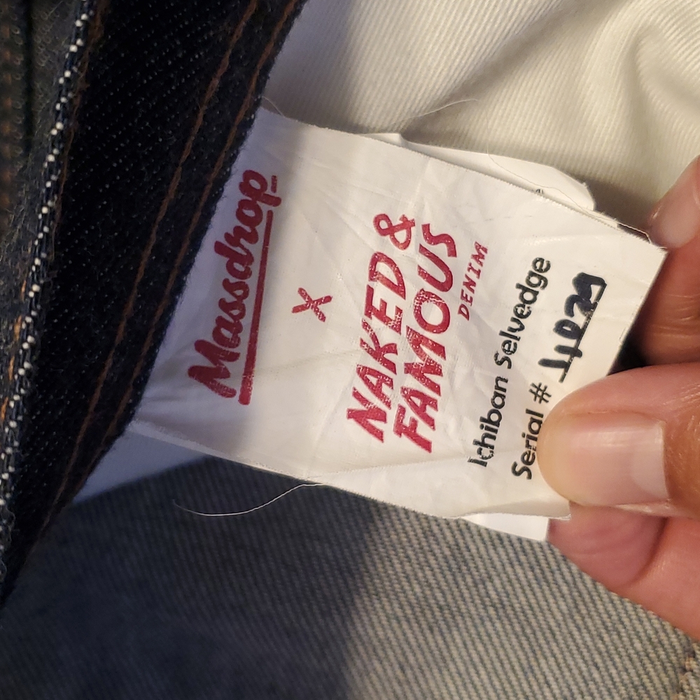 Naked and famous x Massdrop  weird guy 30 selvedge denim